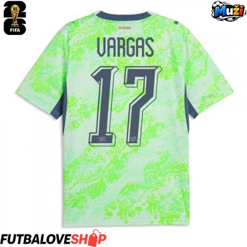 Dres Švajčiarsko Ruben Vargas #17 Preč MS 2026 Krátky Rukáv